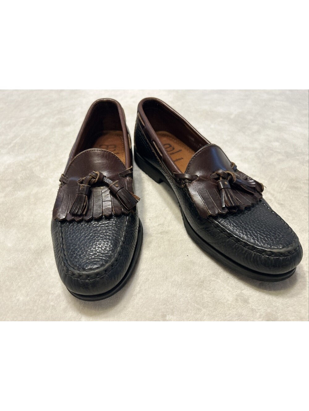 Allen Edmonds Shoes Men’s Size 10.5 B Brown Black Nashua Kiltie Tassel Loafers
